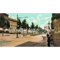 9801_144_2 Altes coloriertes Bild von der Palmaille in Altona (ca. 1900) | Palmaille - Fotos historischer Architektur in Hamburg Altona.